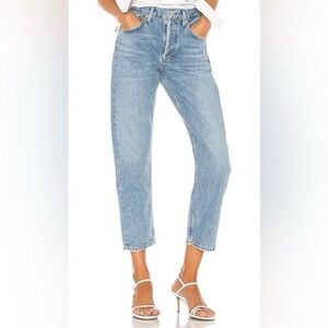 AGOLDE Parker Easy Fit Straight Leg Crop Ankle Jeans Blur Women’s 29 A113B-1139
